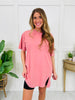 Half Zipped Heartbeat Top In Multiple Colors