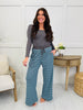 Lounging Around Pants In Mint/Brown