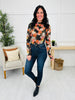 Nightfall Florals Top in Rust