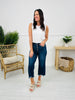 Judy Blue On The Fly Cropped Wide Leg Jeans