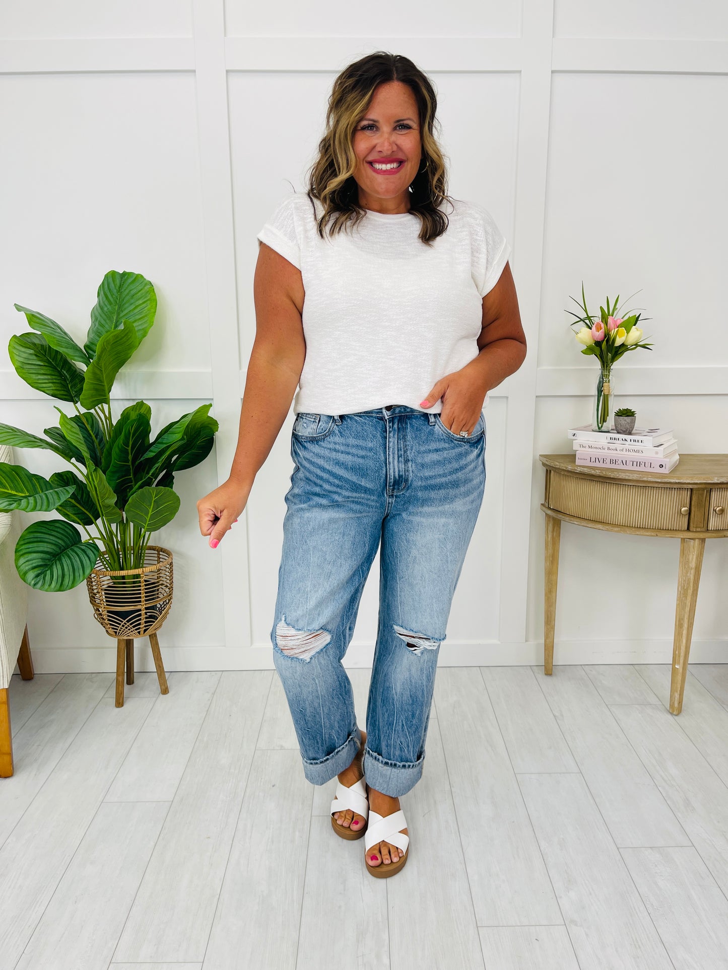 Judy Blue Relaxed and Ready Slim Straight Jeans