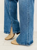 Side Note Tummy Control Wide Leg Jeans
