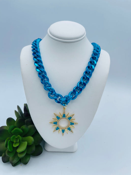The Wendy Necklace In Blue