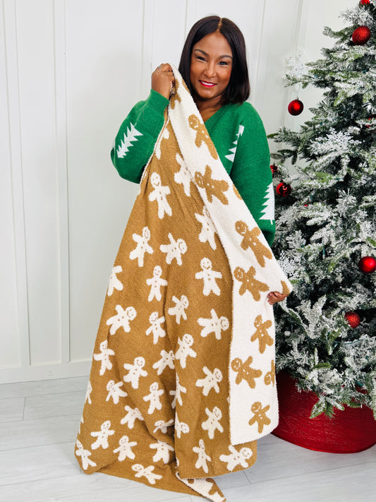 Sugar And Spice Snuggles Gingerbread Blanket