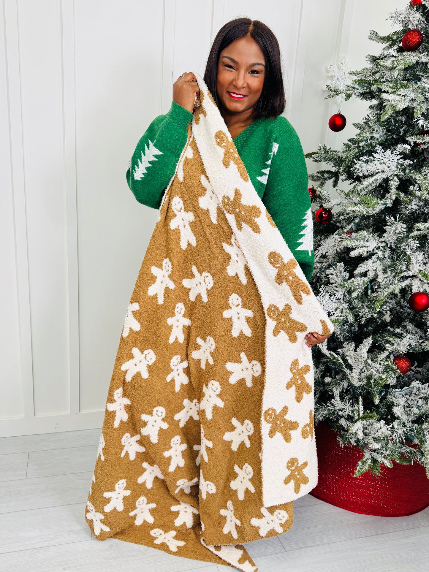 Sugar And Spice Snuggles Gingerbread Blanket