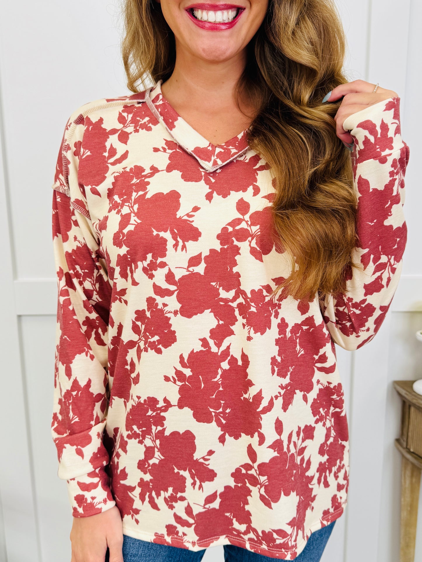 Crimson Garden Top