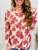 Crimson Garden Top