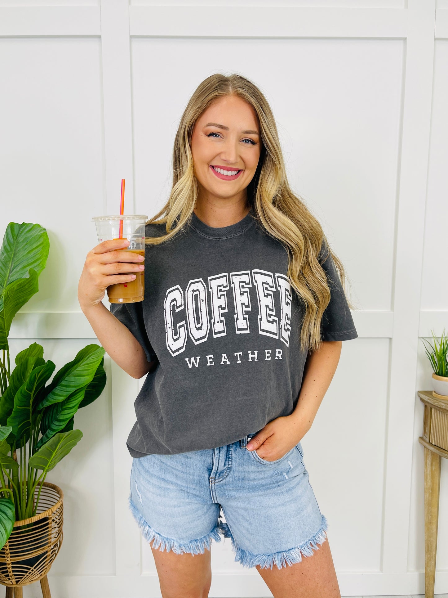 Coffee Weather Graphic Tee in Multiple Colors