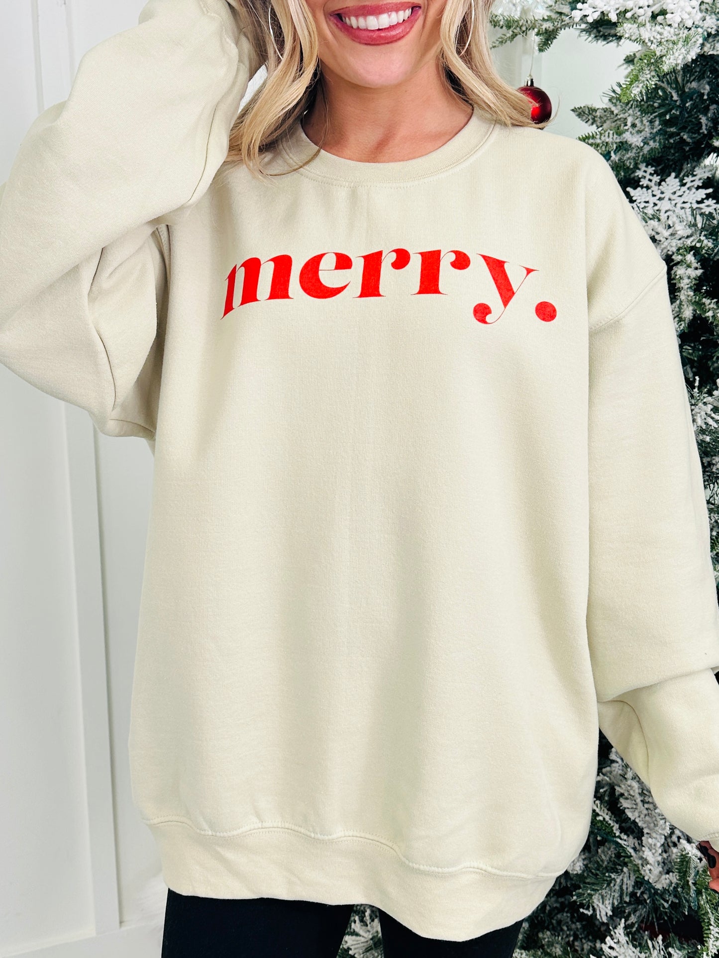 merry. Graphic Crewneck Sweatshirt-Multiple Colors!