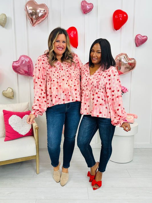 Blushing Hearts Top