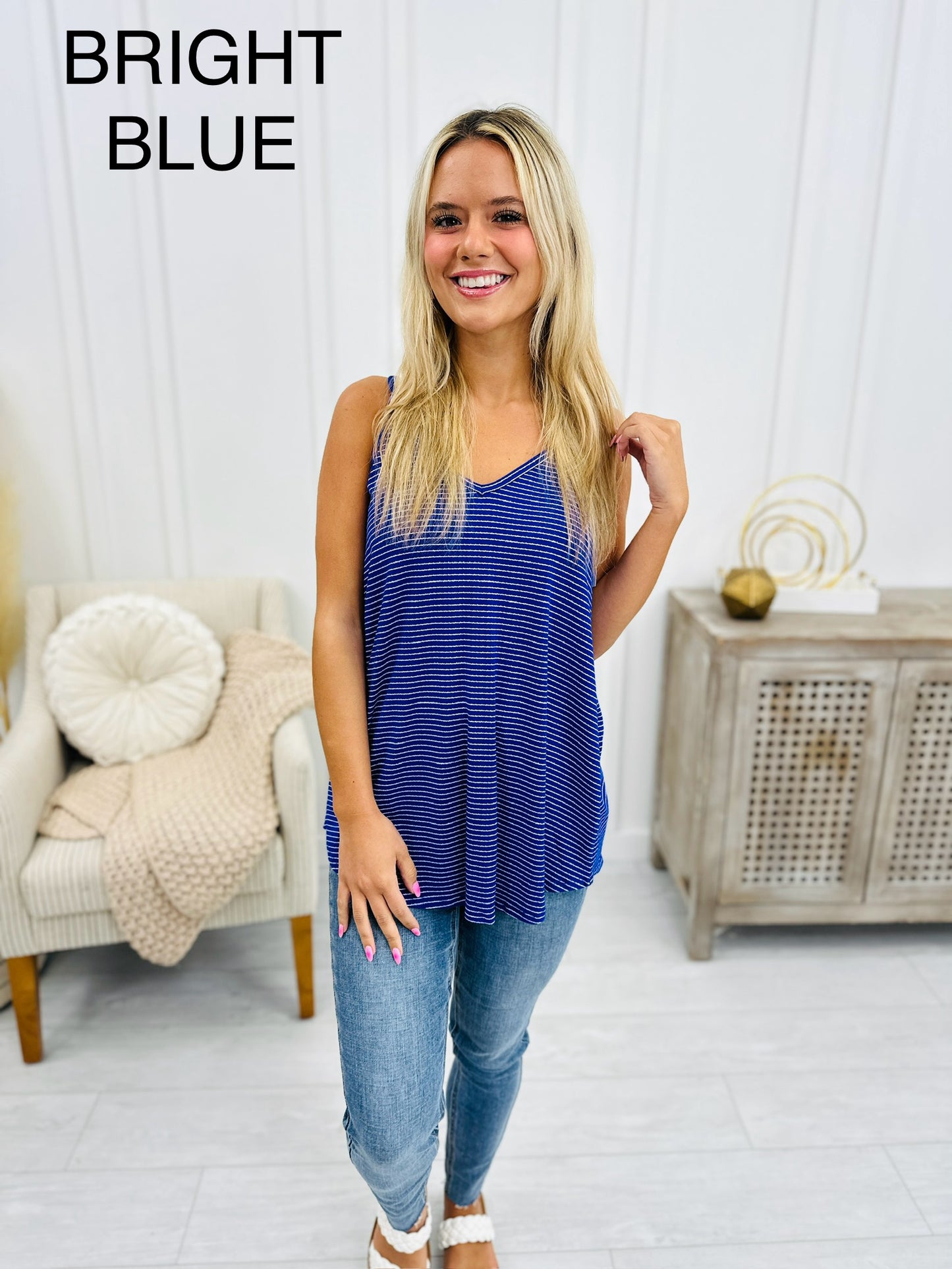 DOORBUSTER! REG/CURVY Summer Feels Tank Top- Multiple Colors!