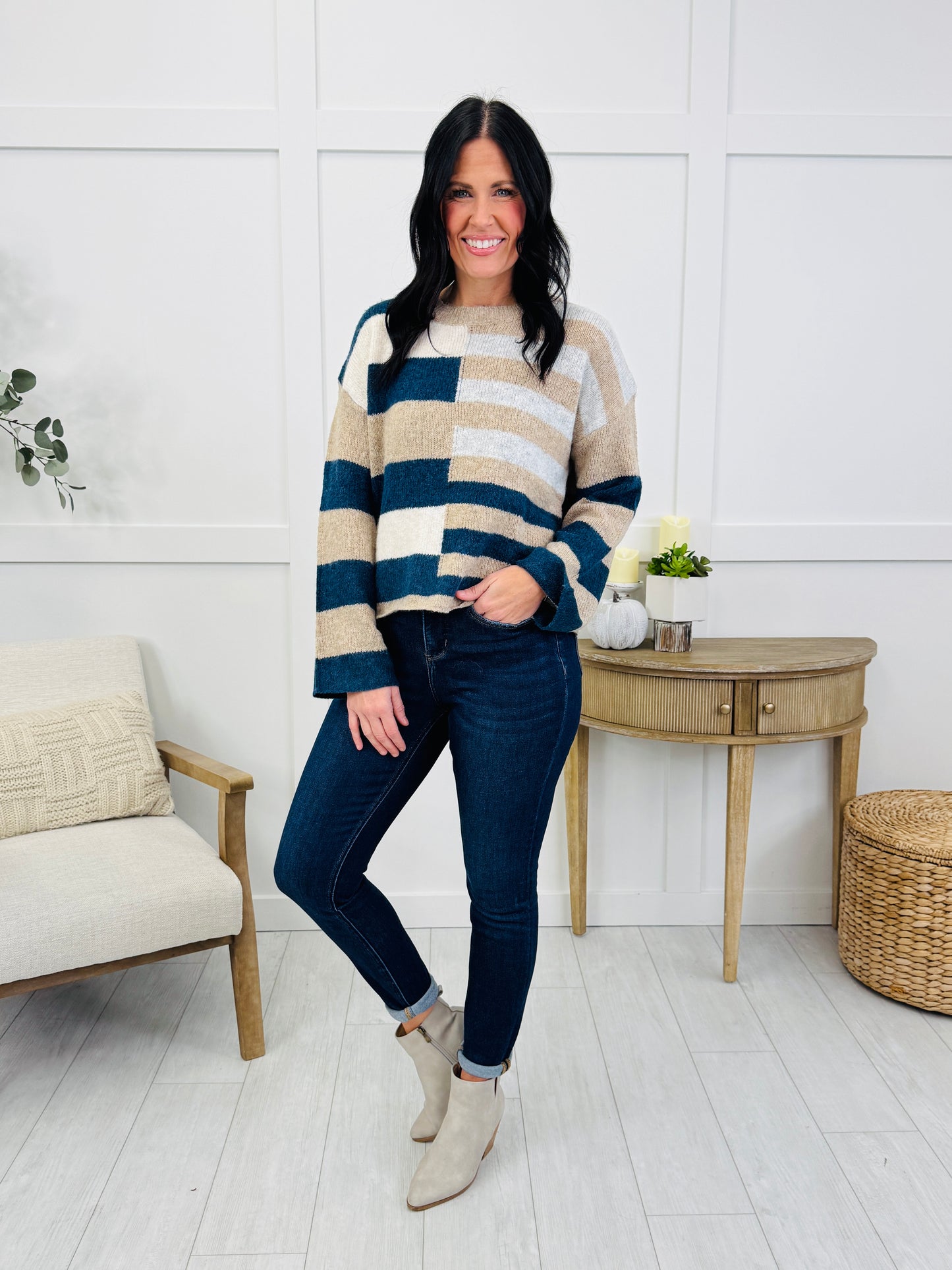Color Crush Sweater In Teal
