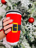 Santa Suit Cup Cover in Multiple Sizes