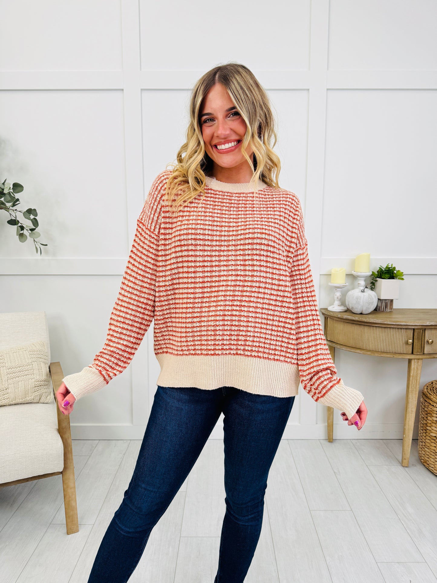 Cloudy Morning Sweater In Rust