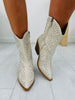 Never Too Much Sparkle Boots In Ivory