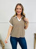 Collared Contrast Top- Multiple Colors!