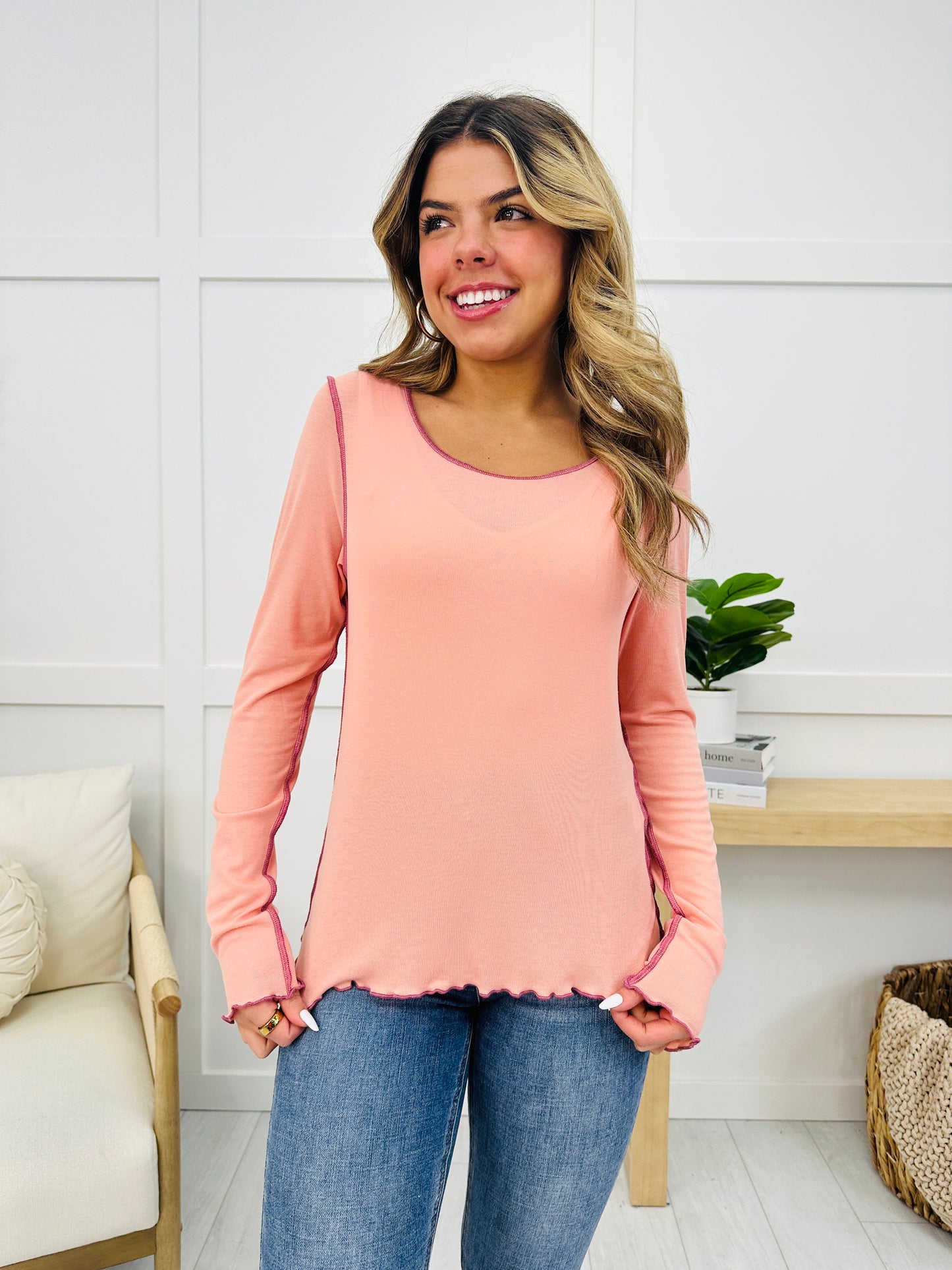 Feeling Fond Over You Top In Blush