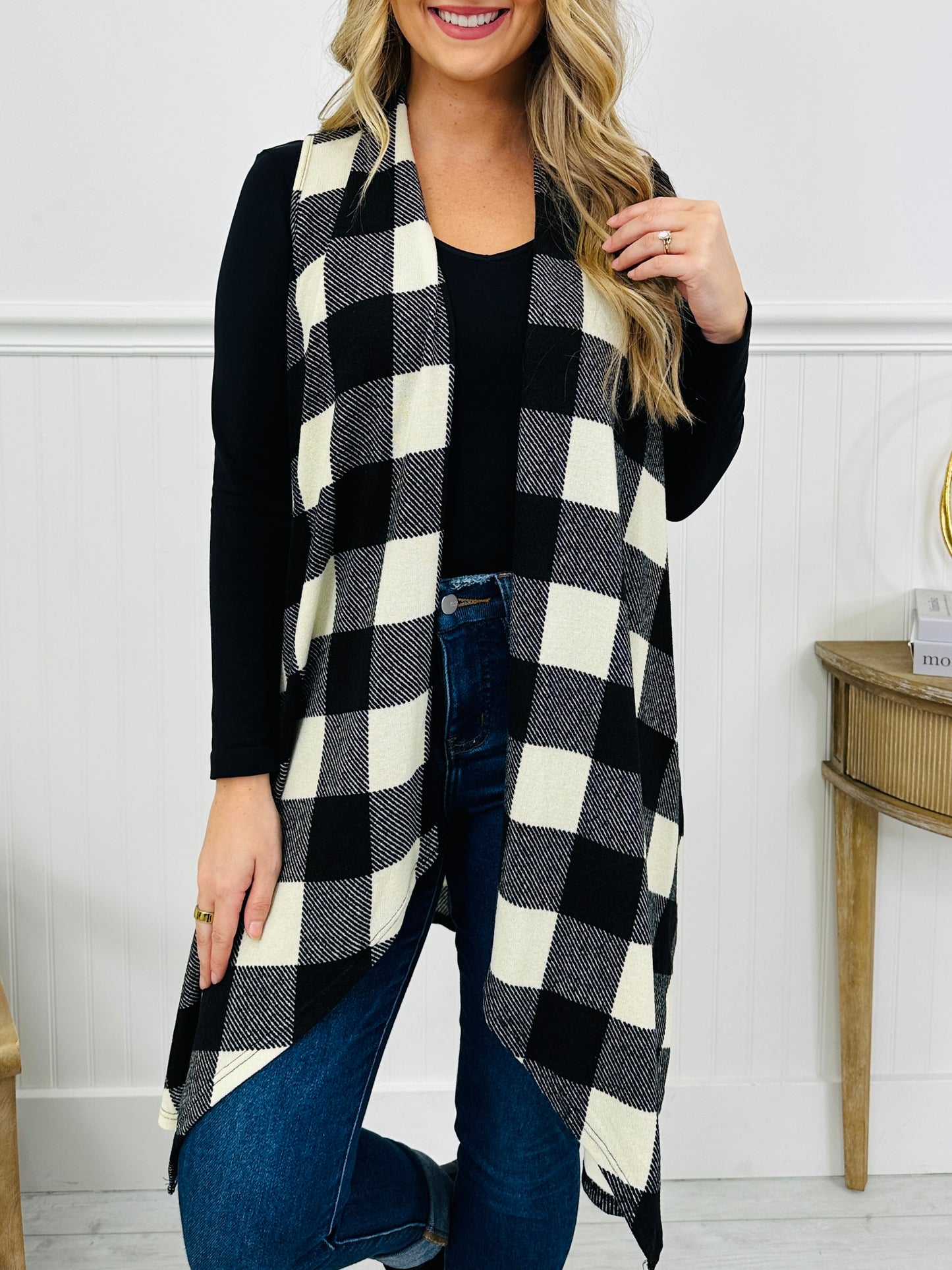Offbeat Check Cardigan- Multiple Colors!