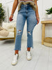 Lovervet Distressed to Impress Cropped Flare Jeans in Reg/Curvy