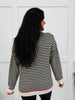 The Blackberry Lane Sweater In Black/Magenta
