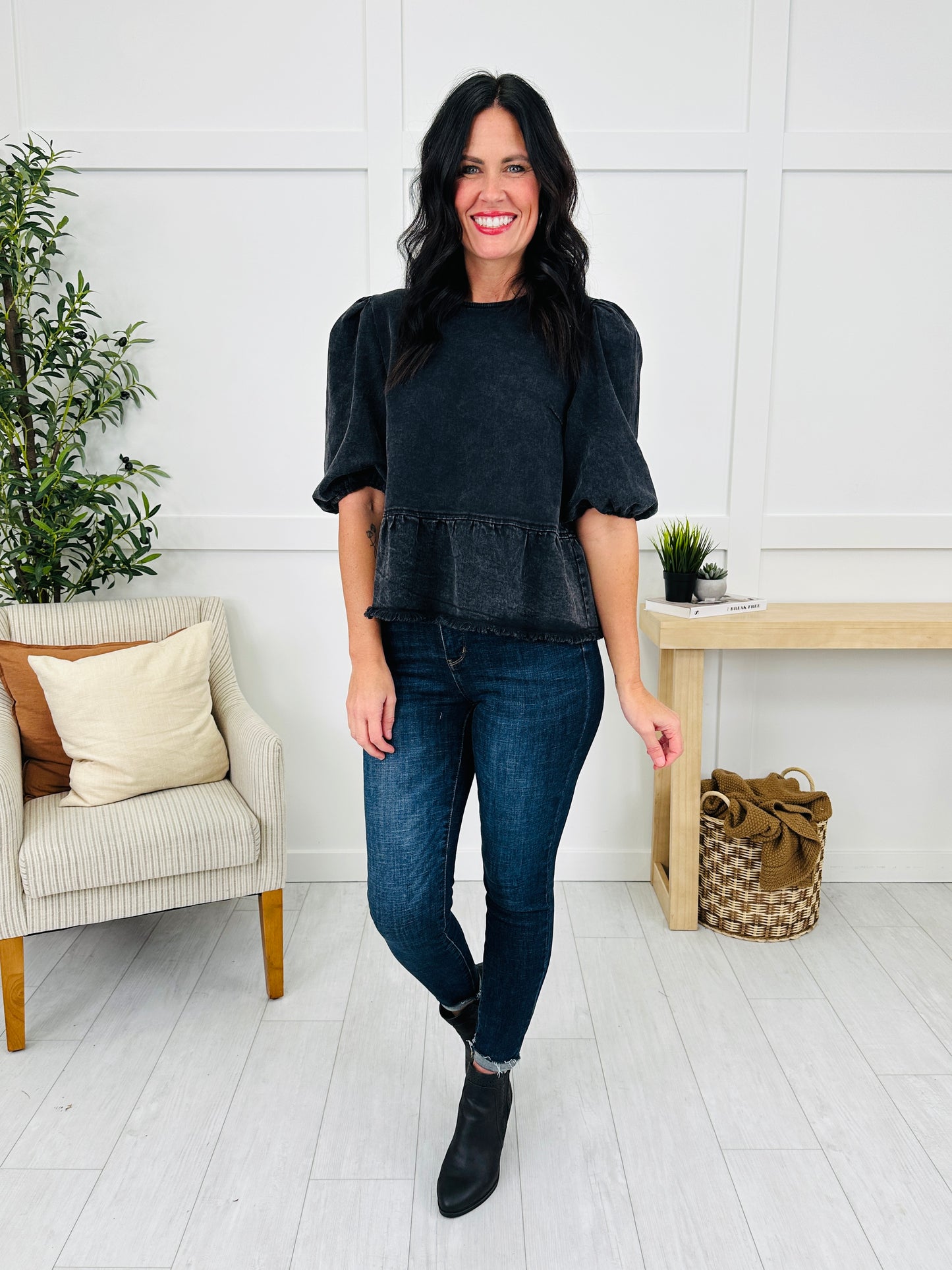 Back To Romance Top in Black