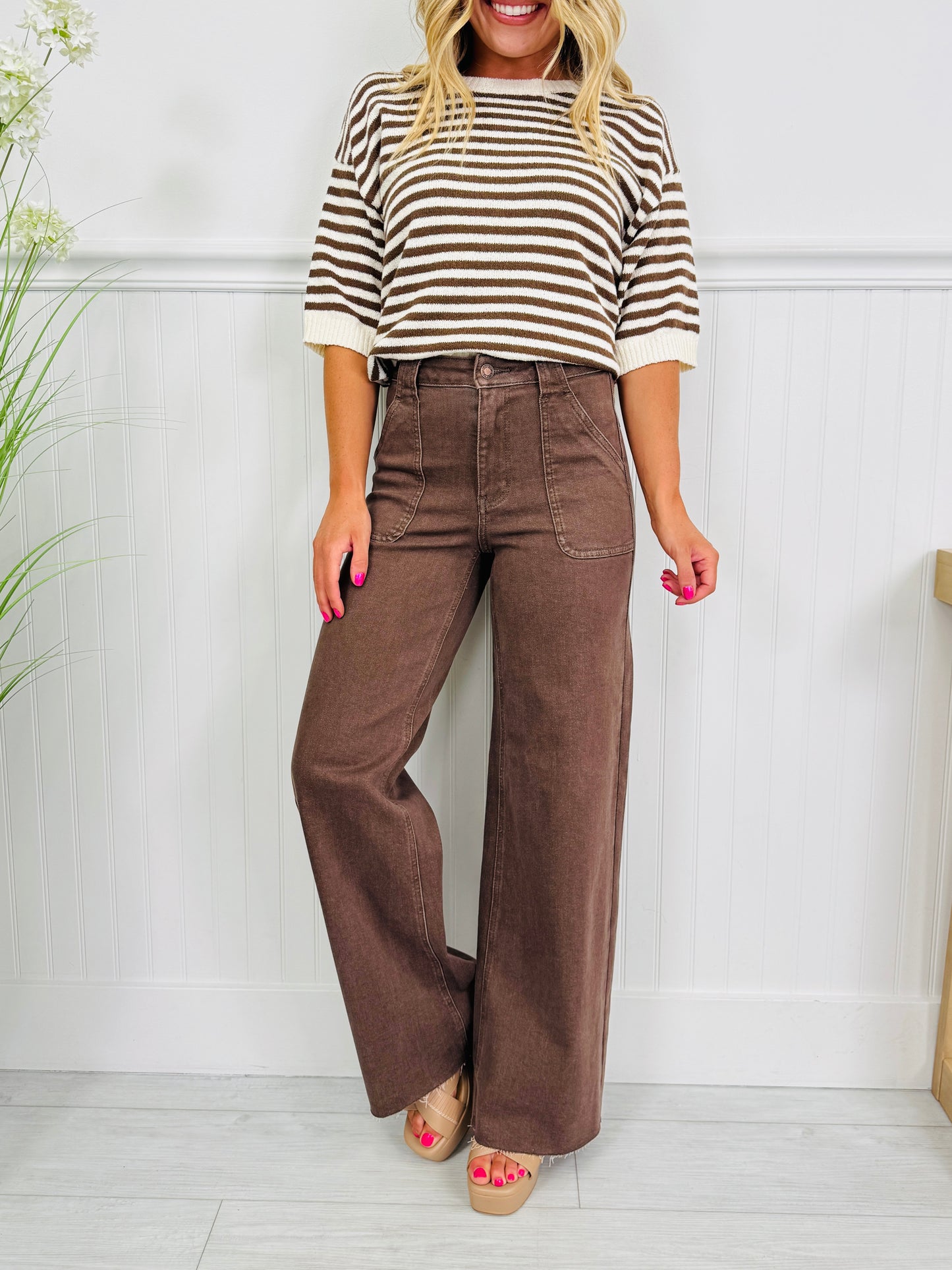 Judy Blue Box of Chocolates Retro Wide Jeans