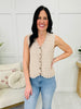 Totally Buttoned Tank Top In Oatmeal