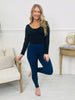 Easy Choice Leggings In Navy Blue