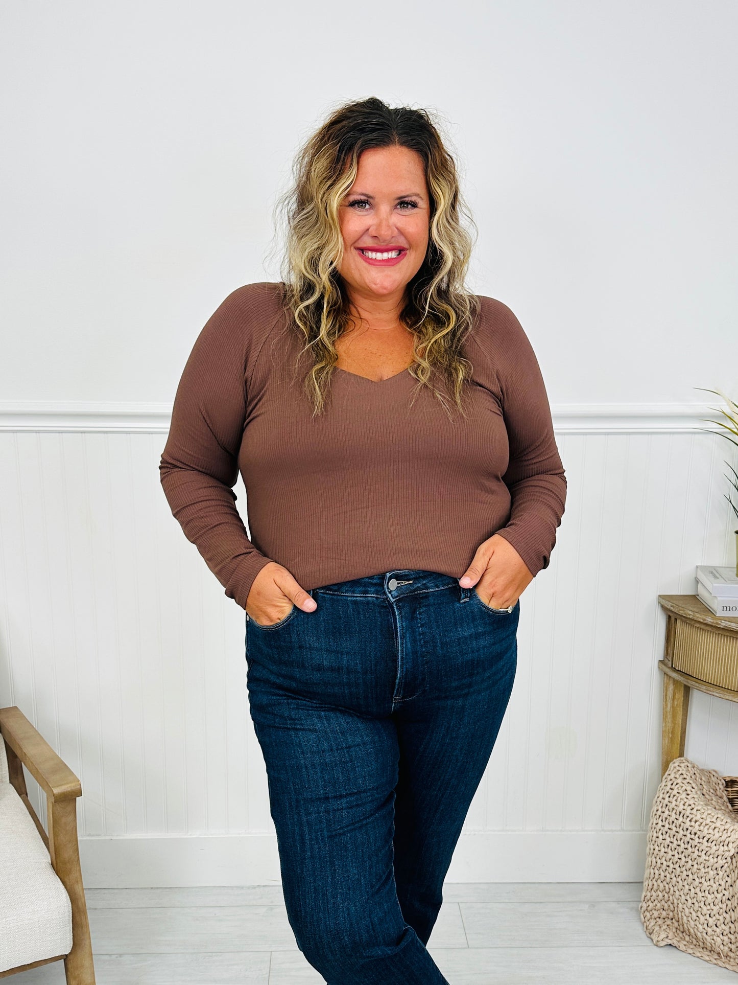 MOCO Exclusive Simple And Sweet Long Sleeve Top- Multiple Colors!