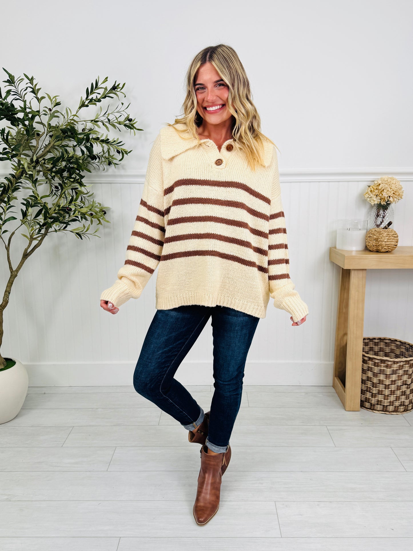 Color Me Cozy Sweater In Tiramisu