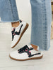 Runway Bloom Sneakers in Black/White