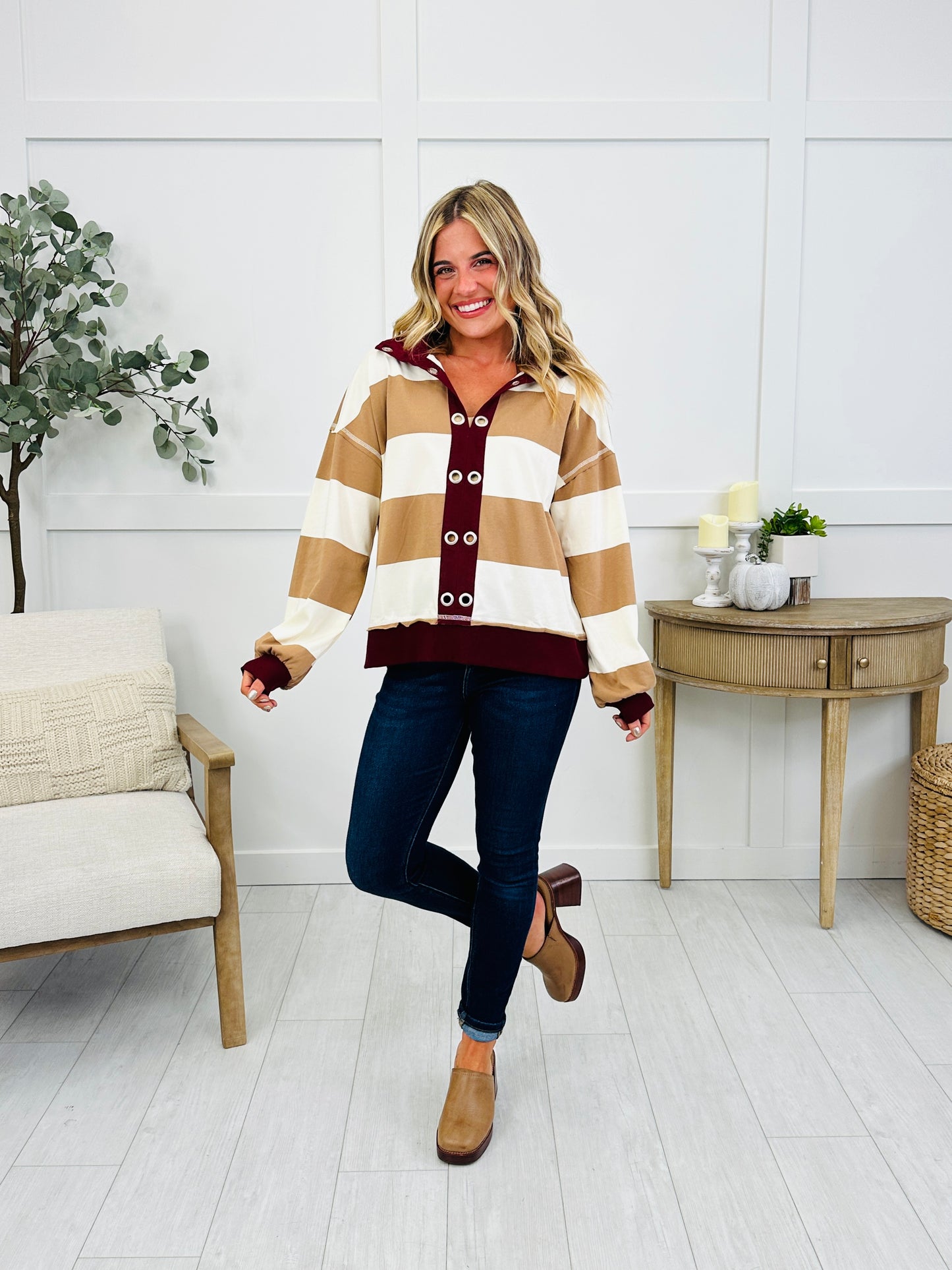 Maple Stripes Top
