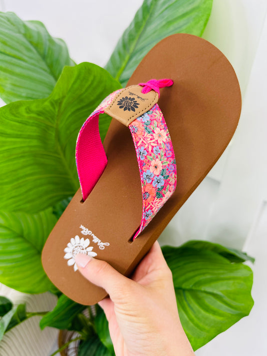 Fresh Bloom Flip Flops In Pink