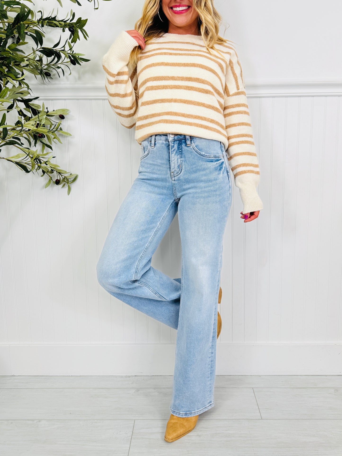 Your Best Side Wide Leg Tummy Control Jeans in Multiple Inseams