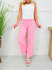 Make Me Blush Wide Leg Cropped Jeans