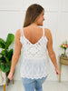 Lace & Light Tank Top