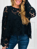 Sunday Romance Top In Black