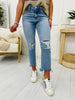 Lovervet Distressed to Impress Cropped Flare Jeans in Reg/Curvy