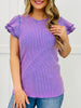 Ruffle Me Up Top in Multiple Colors