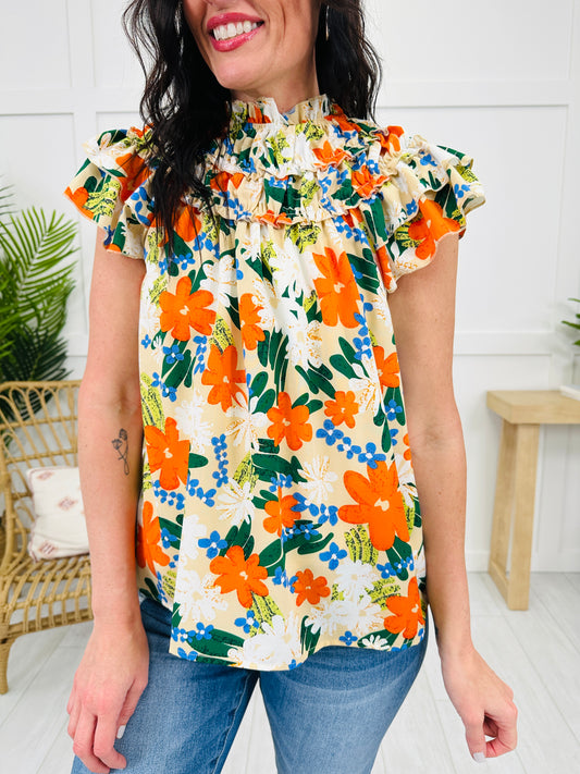 Wildflower Ruffle Top