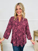 Fall Into You Top in Maroon