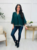 Woodland Romance Top In Hunter Green