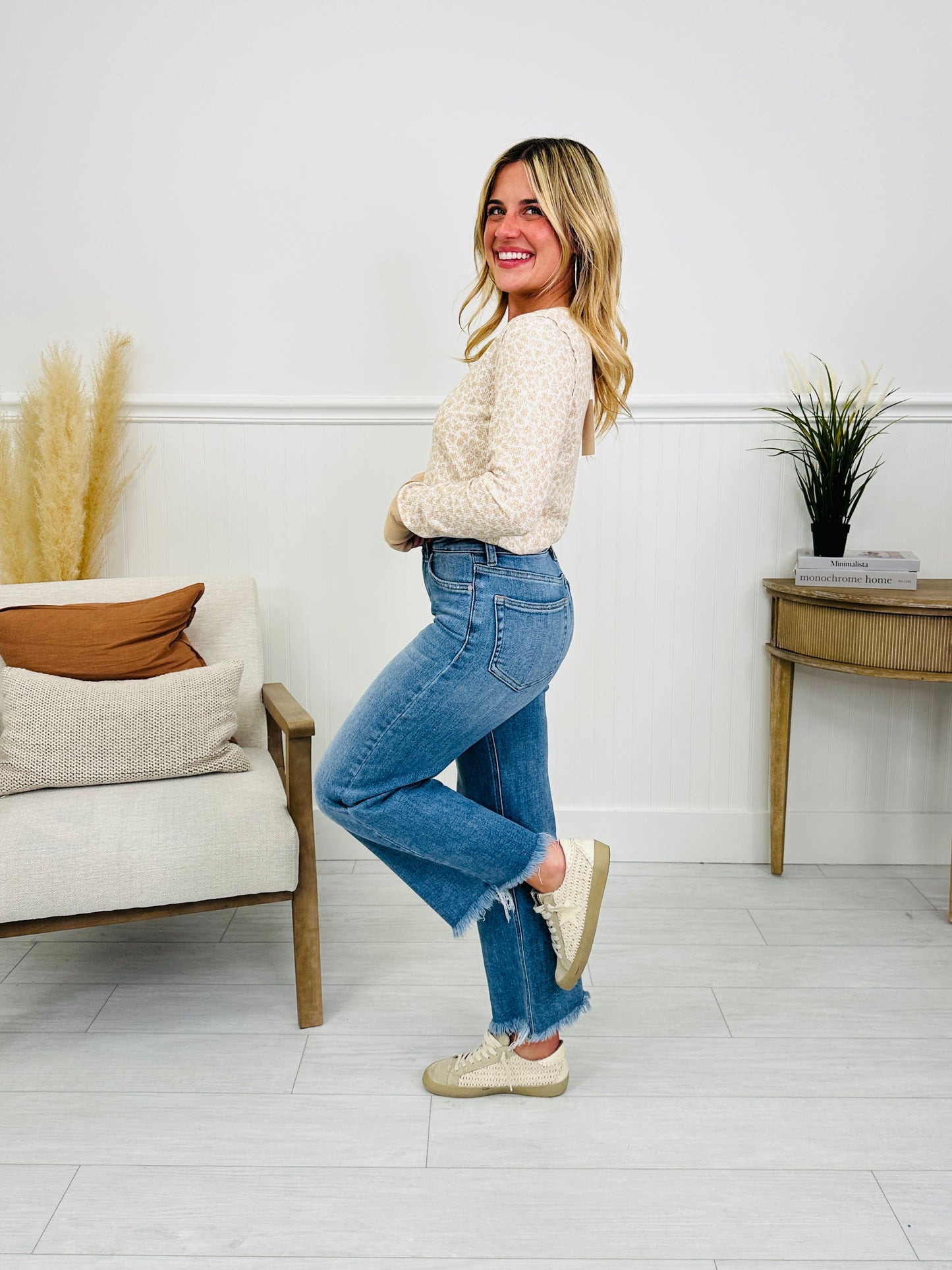 On The Go Tummy Control Wide Leg Jeans