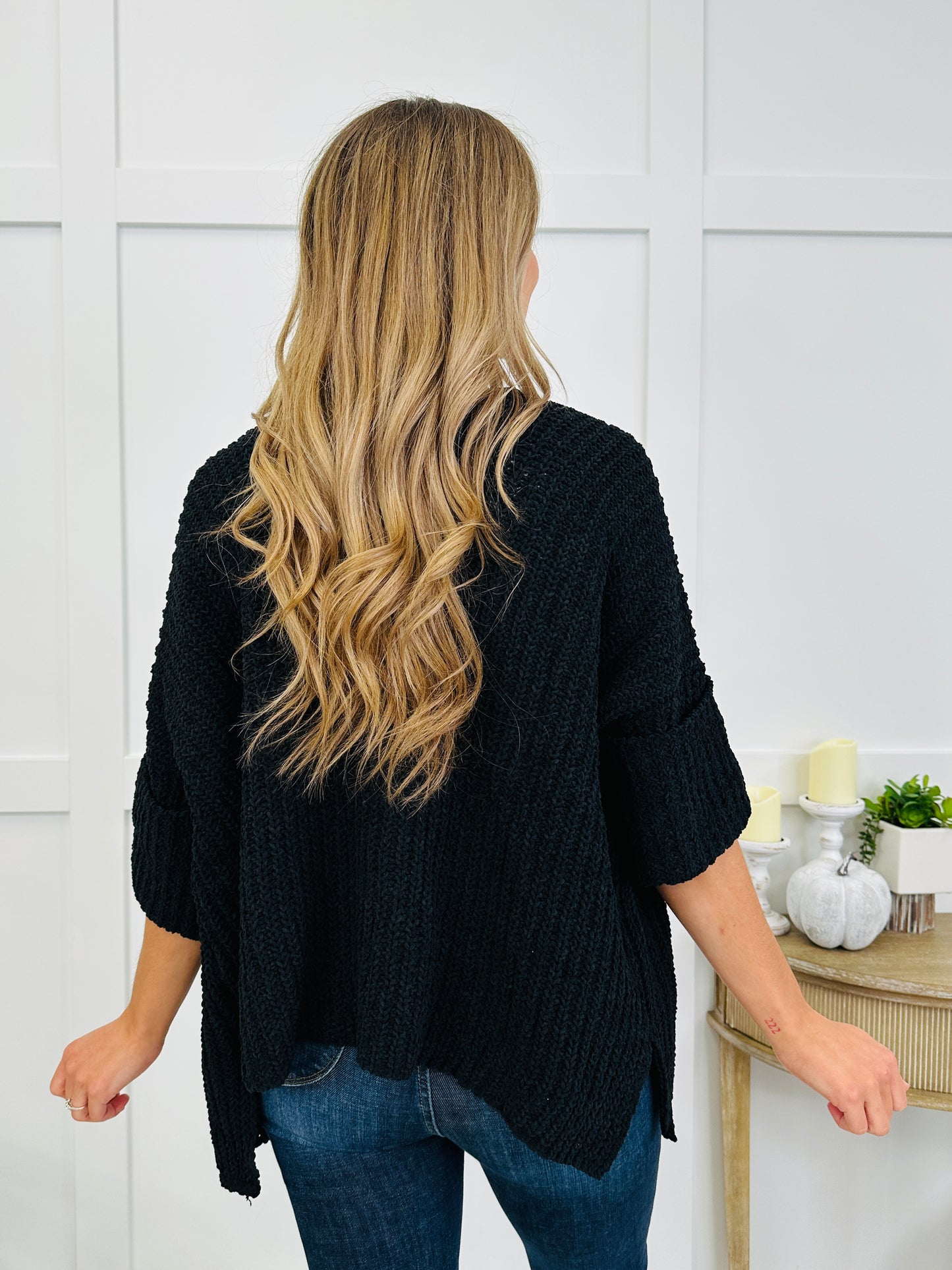 Morning Dew Cardigan In Black