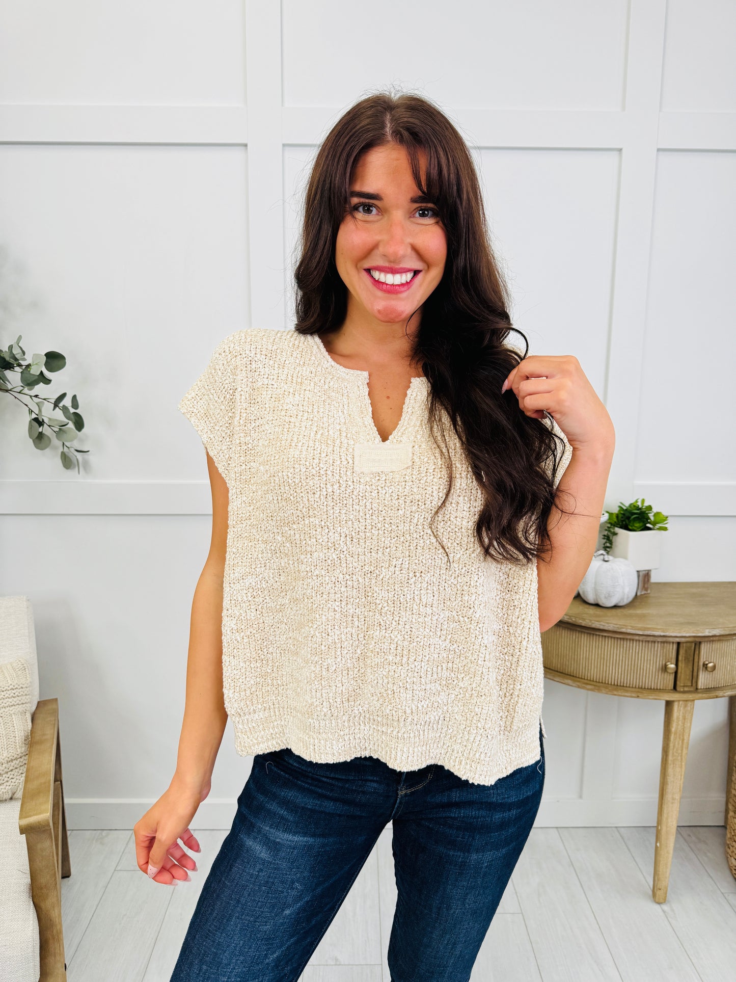 The Effortless Knit Top In Multiple Colors