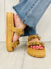 Petal Party Sandals In Natural Raffia