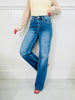Go Into Detail Tummy Control Wide Leg Jeans