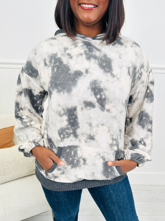 Night On Repeat Hoodie in Charcoal