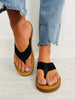Wildflower Weave Flip Flops In Black
