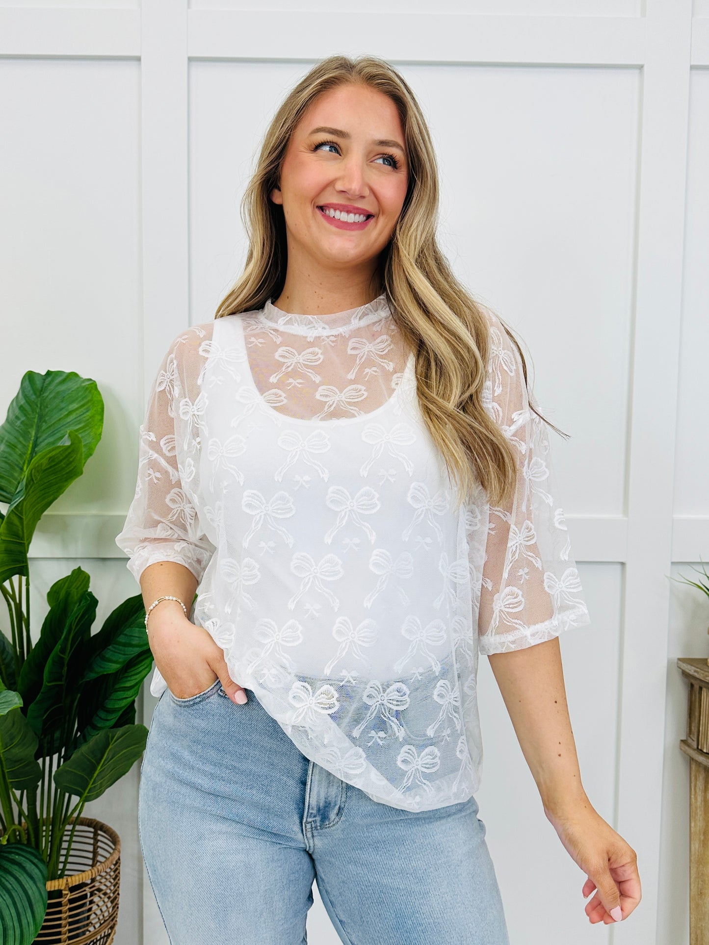 The Sweet Statement Top In Off White